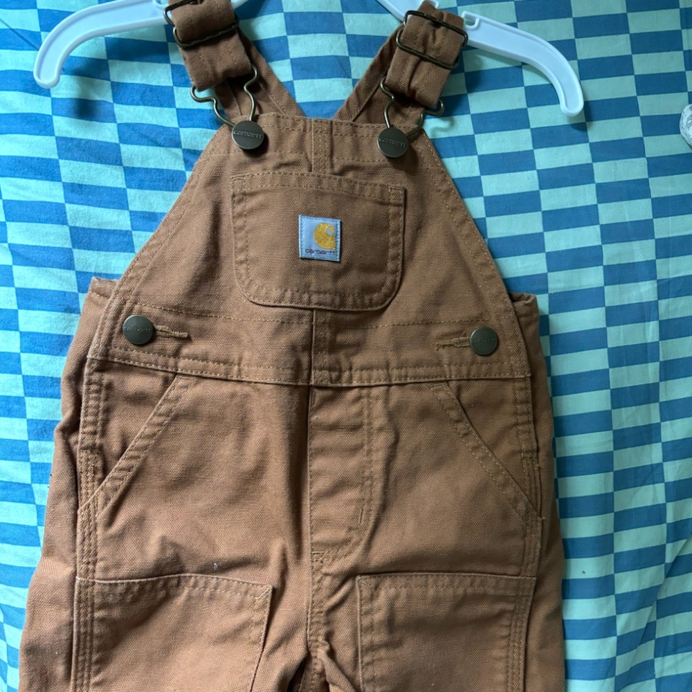 NWOT Carhartt brown overalls infant size 6 mos